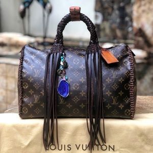 Authentic Custom Louis Vuitton Speedy 35 Fringe